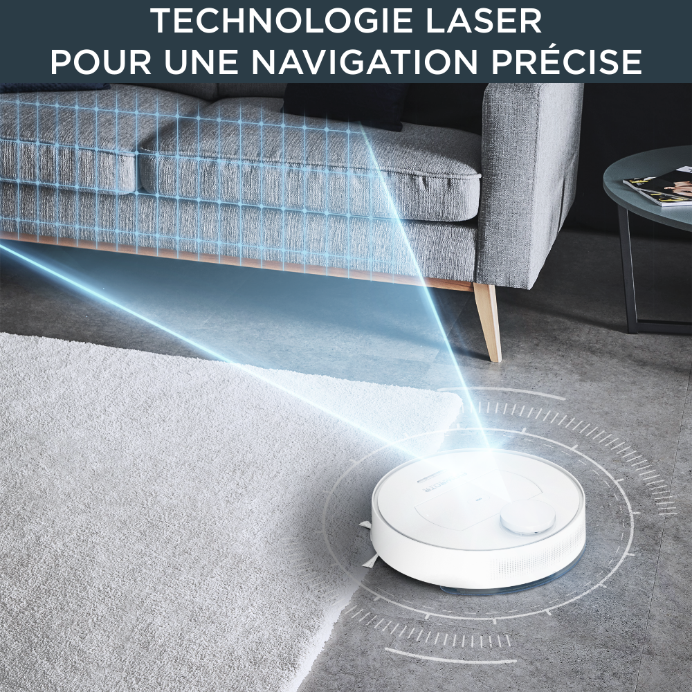 X-Plorer Série 75, Aspirateur robot, Navigation intelligente, 150min, Animaux
