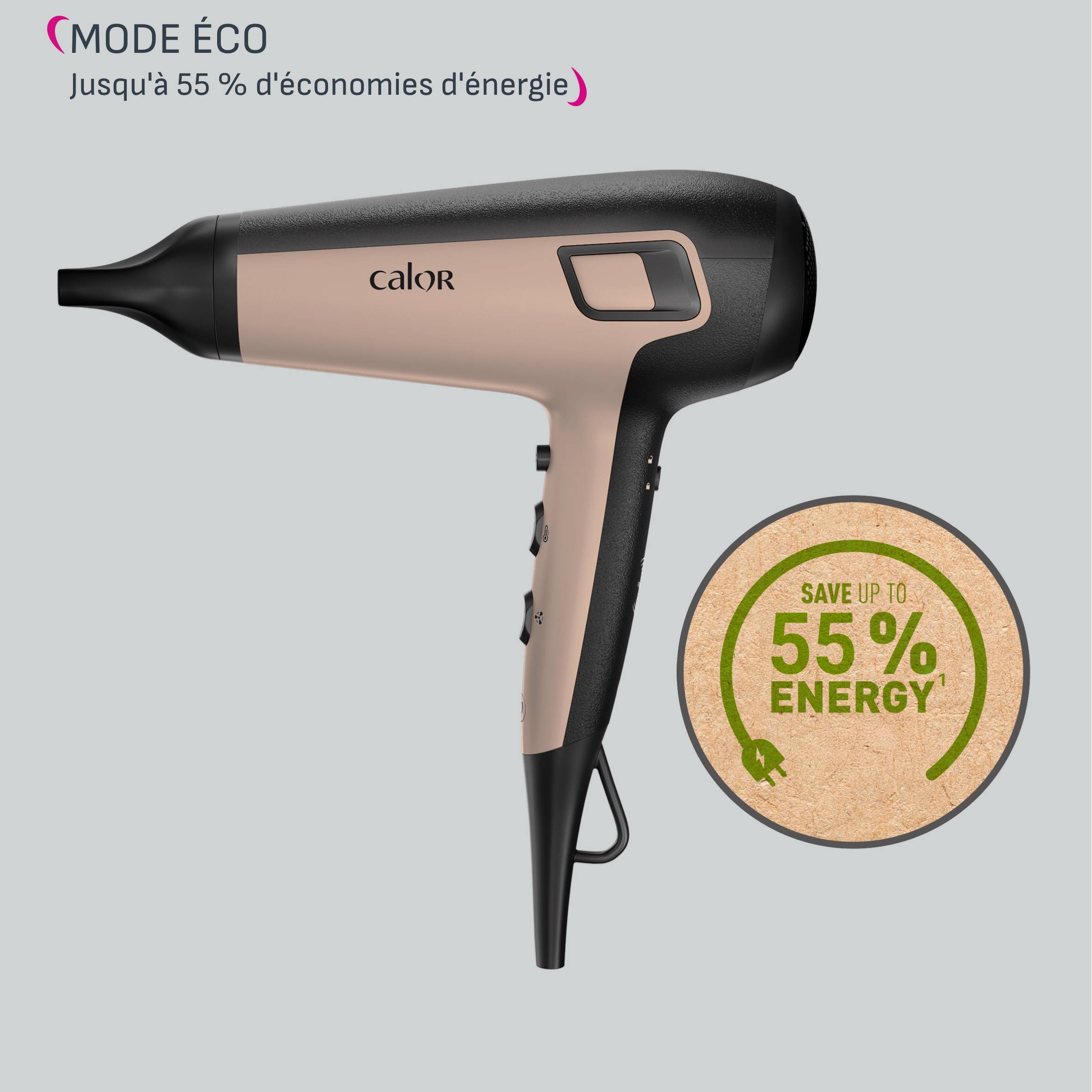 Renew, Sèche-cheveux, Écoénergétique, Haute performance, Capteur intelligent