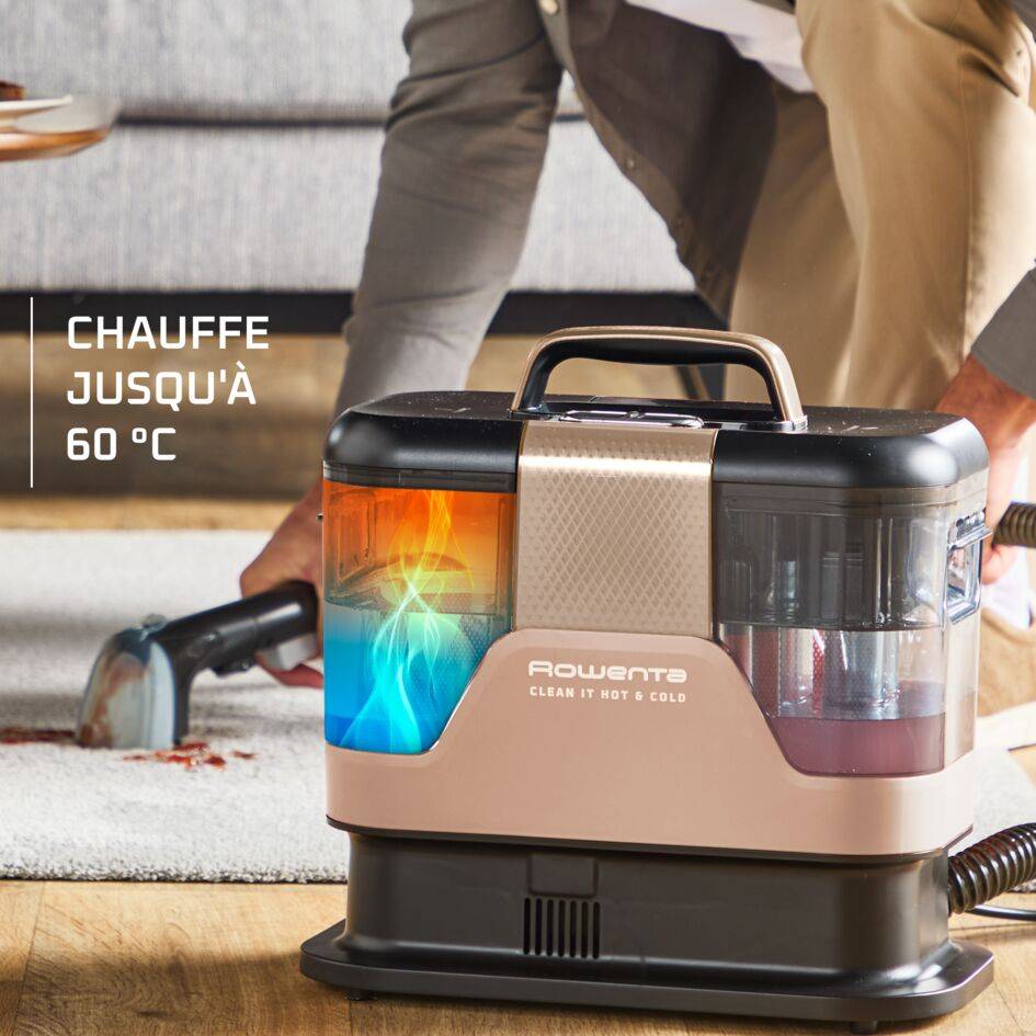 Clean It Hot & Cold, Shampouineuse, Nettoyeur détacheur, Eau chaude & eau froide