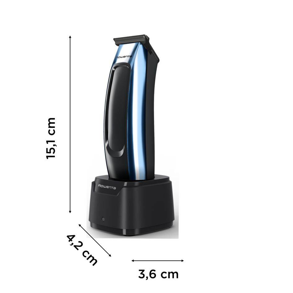 Barber Experience, Tondeuse de finition pour homme, Lame en T, Revêtement DLC