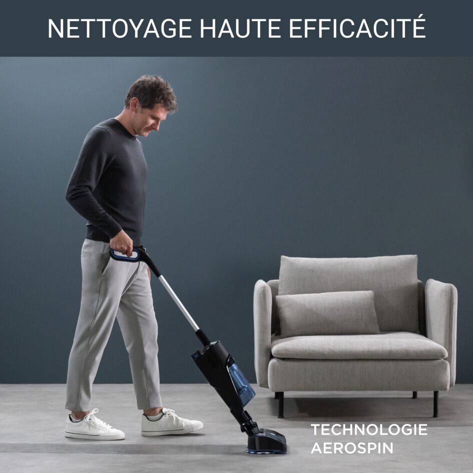 X-Combo Aspirateur laveur sans fil, Puissant, Grande Autonomie, Ultra Léger