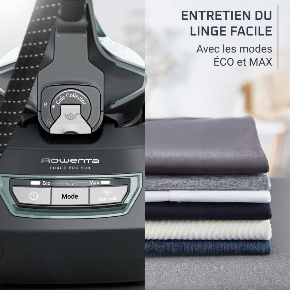 Force Pro 500, Centrale Vapeur Classique, 8 Bars, 130 g/min, Compacte et Puissante