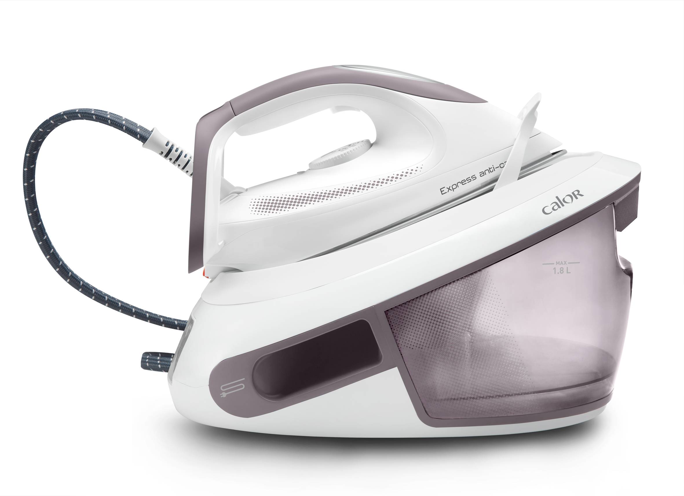 Express anti-calc, 6,1 bars, Débit vapeur 120 g/min, Fonction pressing 400 g/min - RECONDITIONNÉ