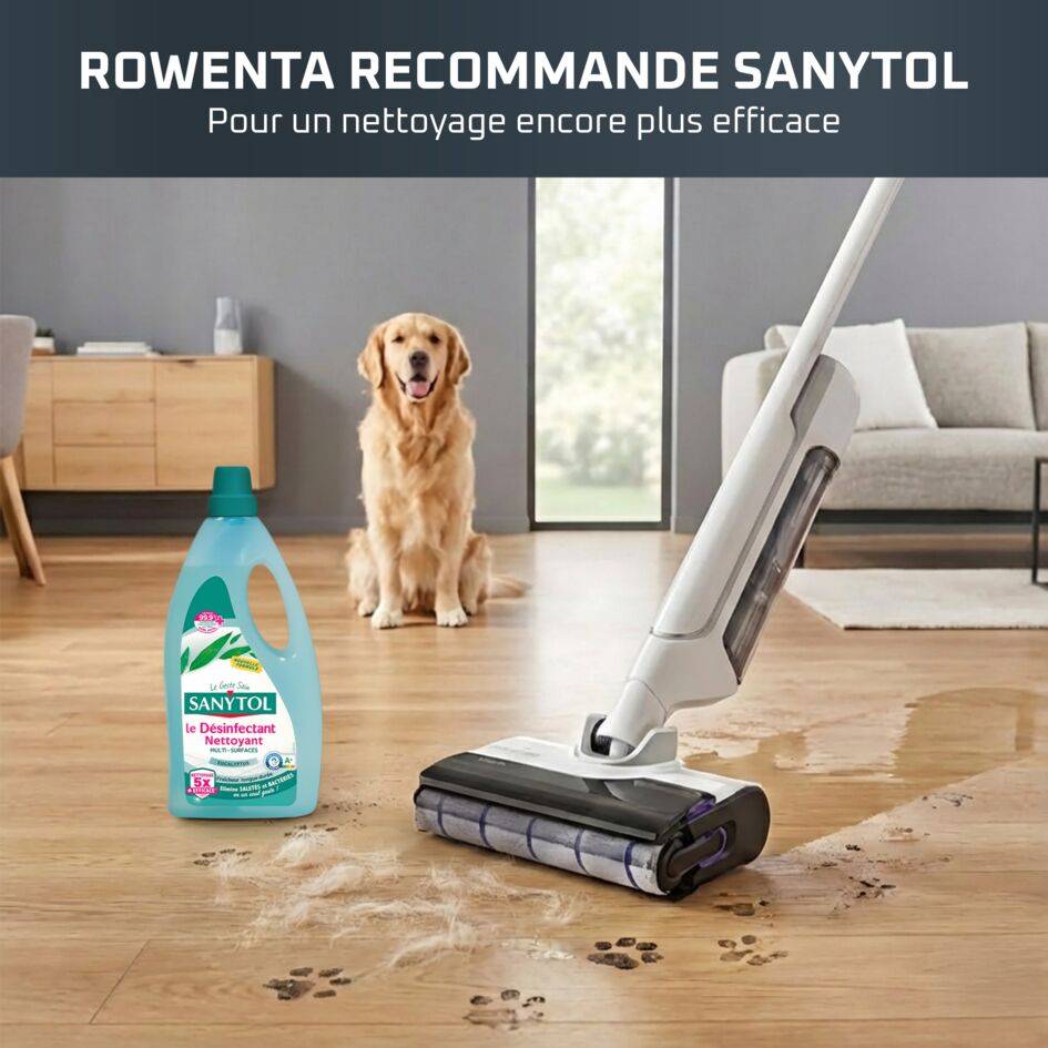X-Clean 10, Aspirateur laveur sans fil, Longue autonomie, Nettoyage et séchage automatique
