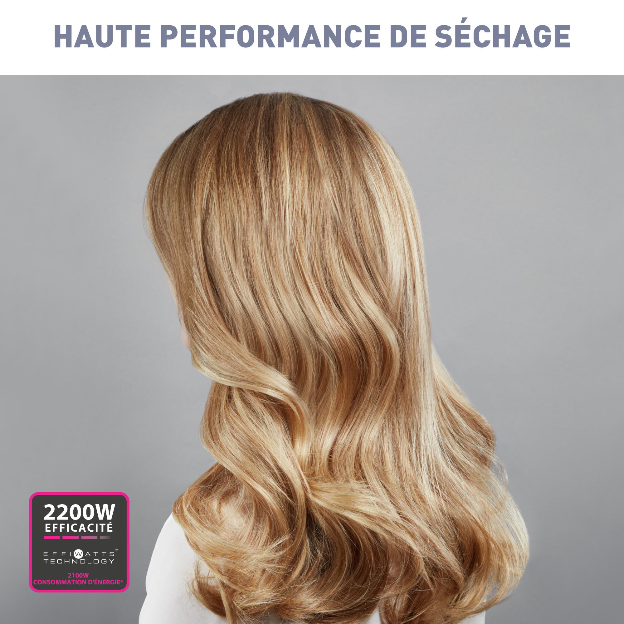 Studio Dry, Sèche-cheveux, Technologie Effiwatts, 6 Réglages, Calor