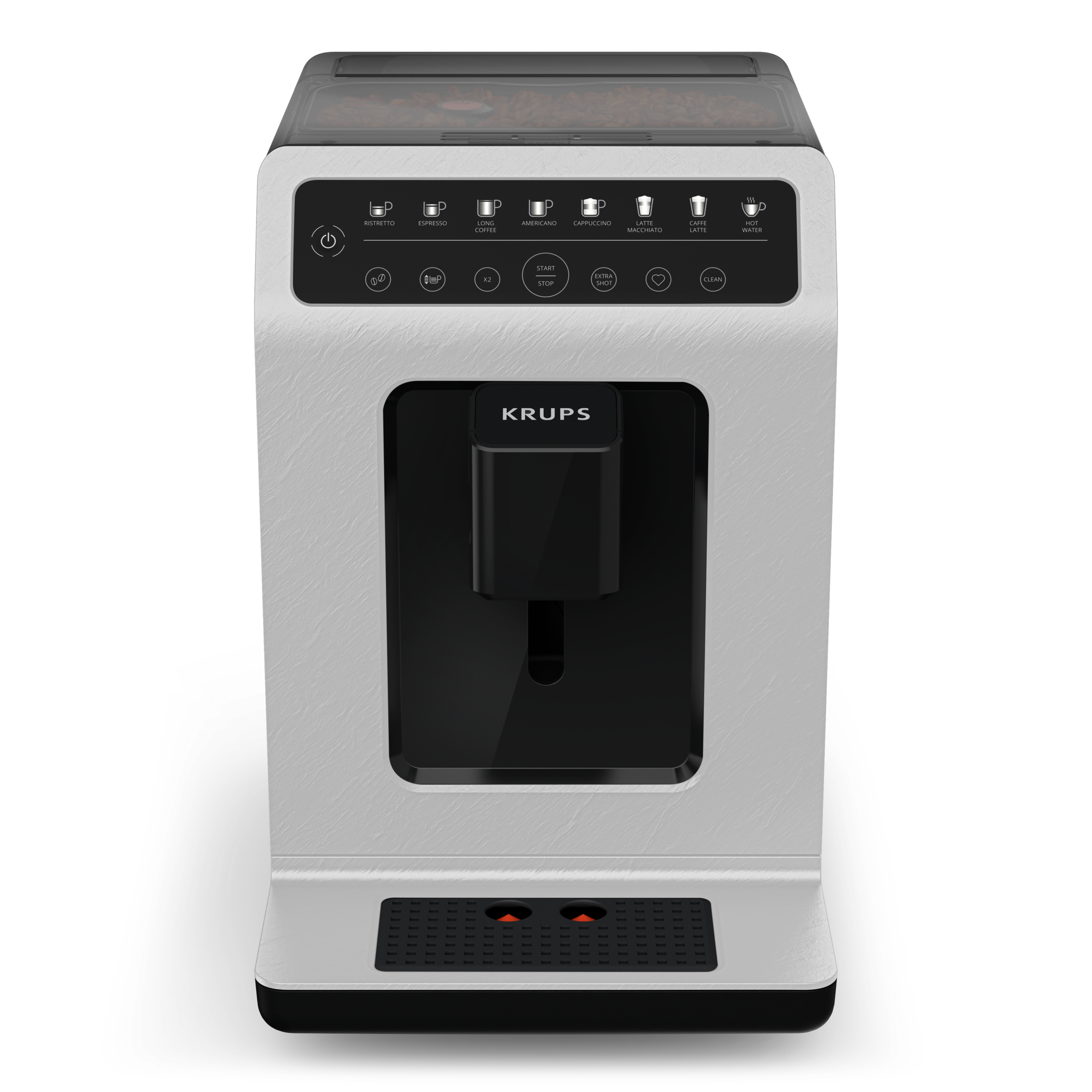 Evidence Eco‑Design Nube, Krups, Machine à café à grains, 8 recettes café et latte