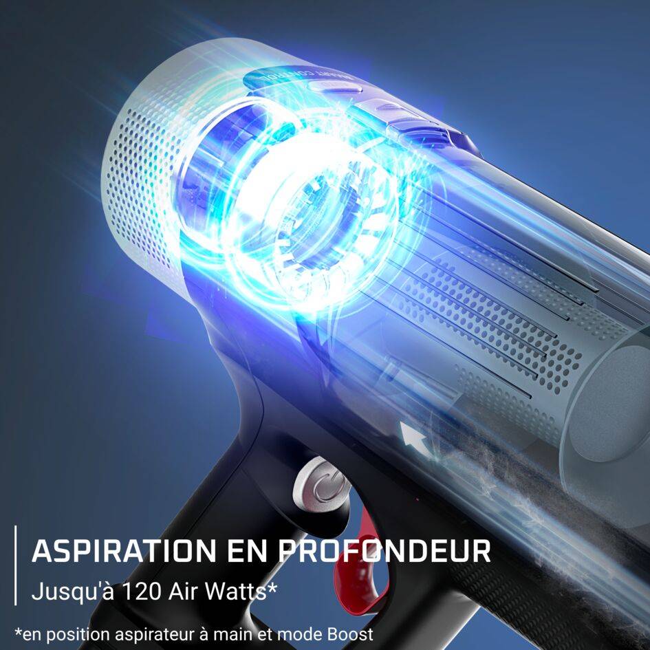 X-Force Flex 10.80, Aspirateur balai sans fil, Nettoyage puissant, 120 AW, 60 min