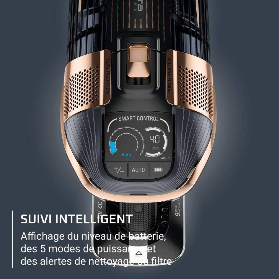 X-Force Flex 15.60, Aspirateur balai sans fil, 245 AW, 2h40, 2 batteries RH99F3WO