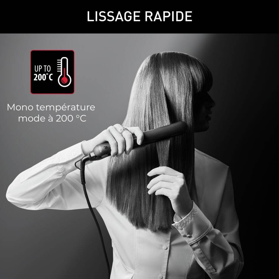 Easyliss,  Lisseur, Mono température 200&nbsp;°C, Revêtement Céramique, 2en1, Calor