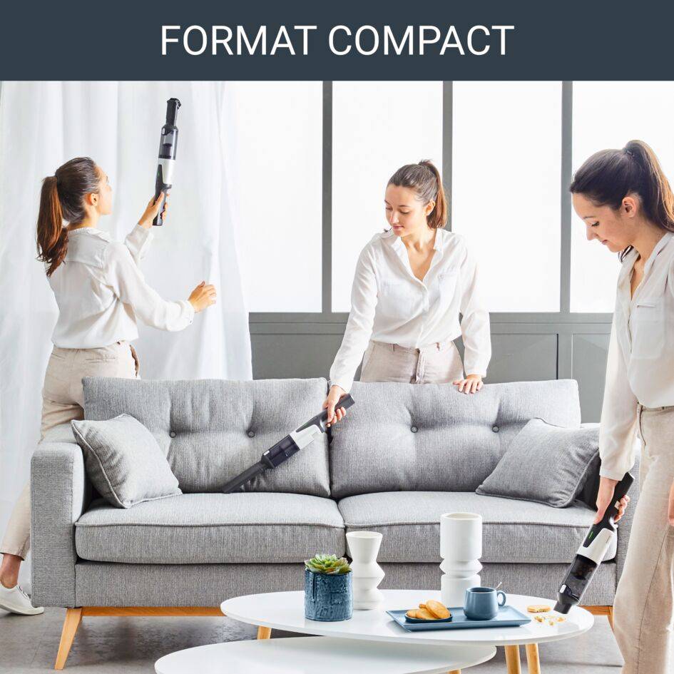 X-Touch, Aspirateur à main sans fil, Compact, Ultra fin, 10 minutes, 0,2L