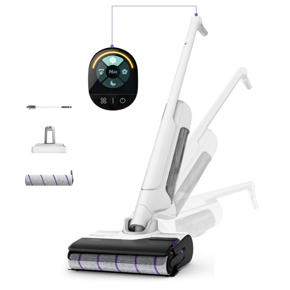 X-Clean 10 Aspirateur laveur sans fil, Longue autonomie, Nettoyage et séchage automatique
