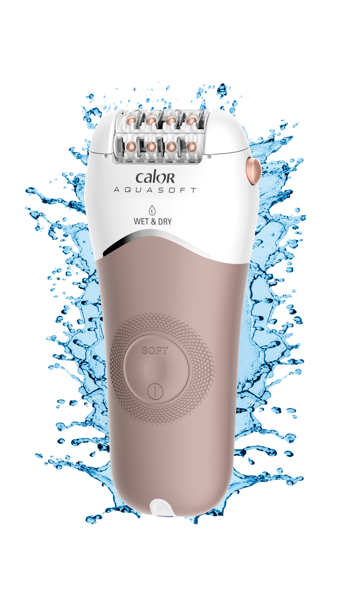 Aquasoft, Épilateur Wet&Dry, Anti-irritation, Longue Durée, Calor