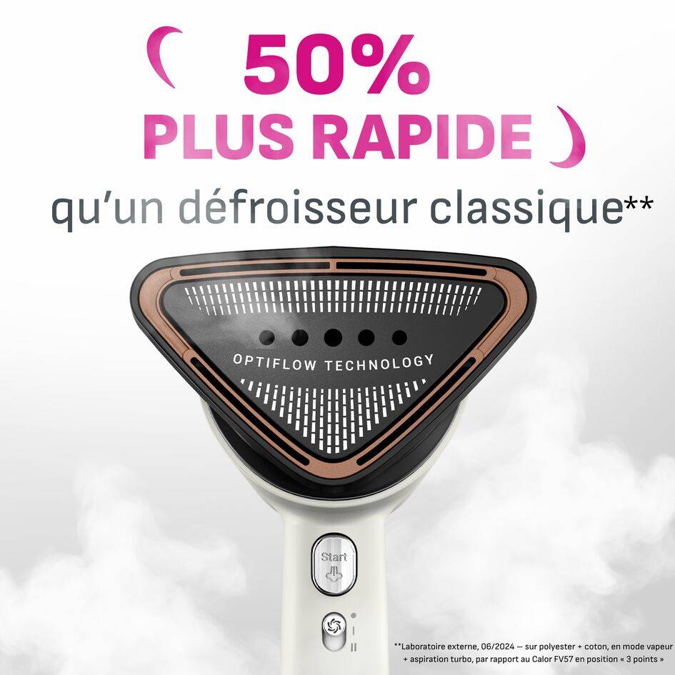 AeroSteam Plus, Défroisseur à main révolutionnaire, Résultats d'un fer en un seul passage*, Réservoir 130 ml, Calor