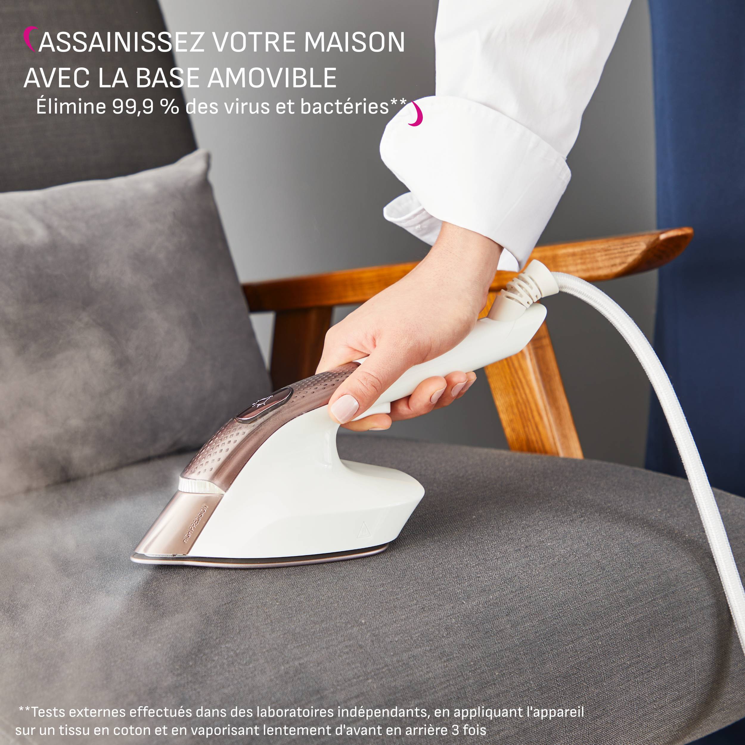 Ixeo Vision, Défroissage et repassage tout-en-un, Planche multi-positions