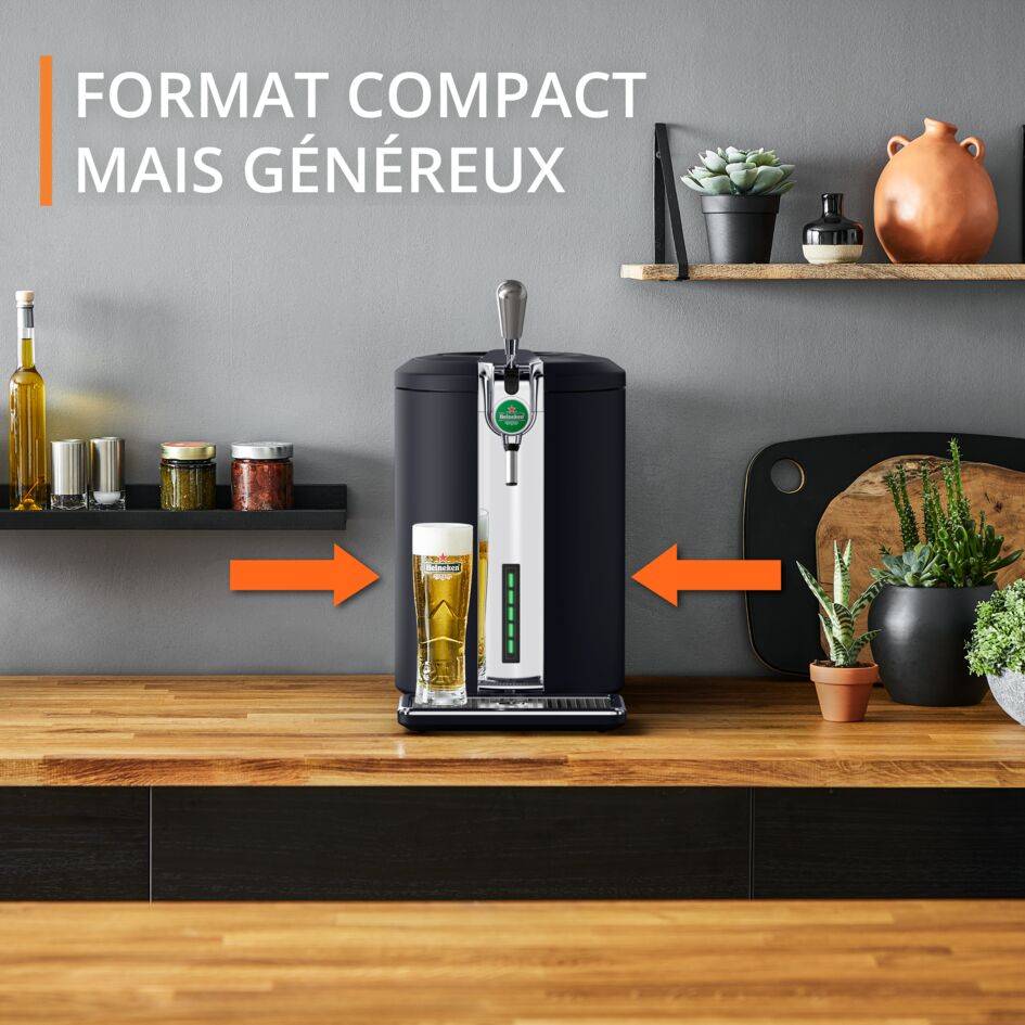 Beertender Compact Ultimate, Machine à bière pression, Mousse et température parfaites