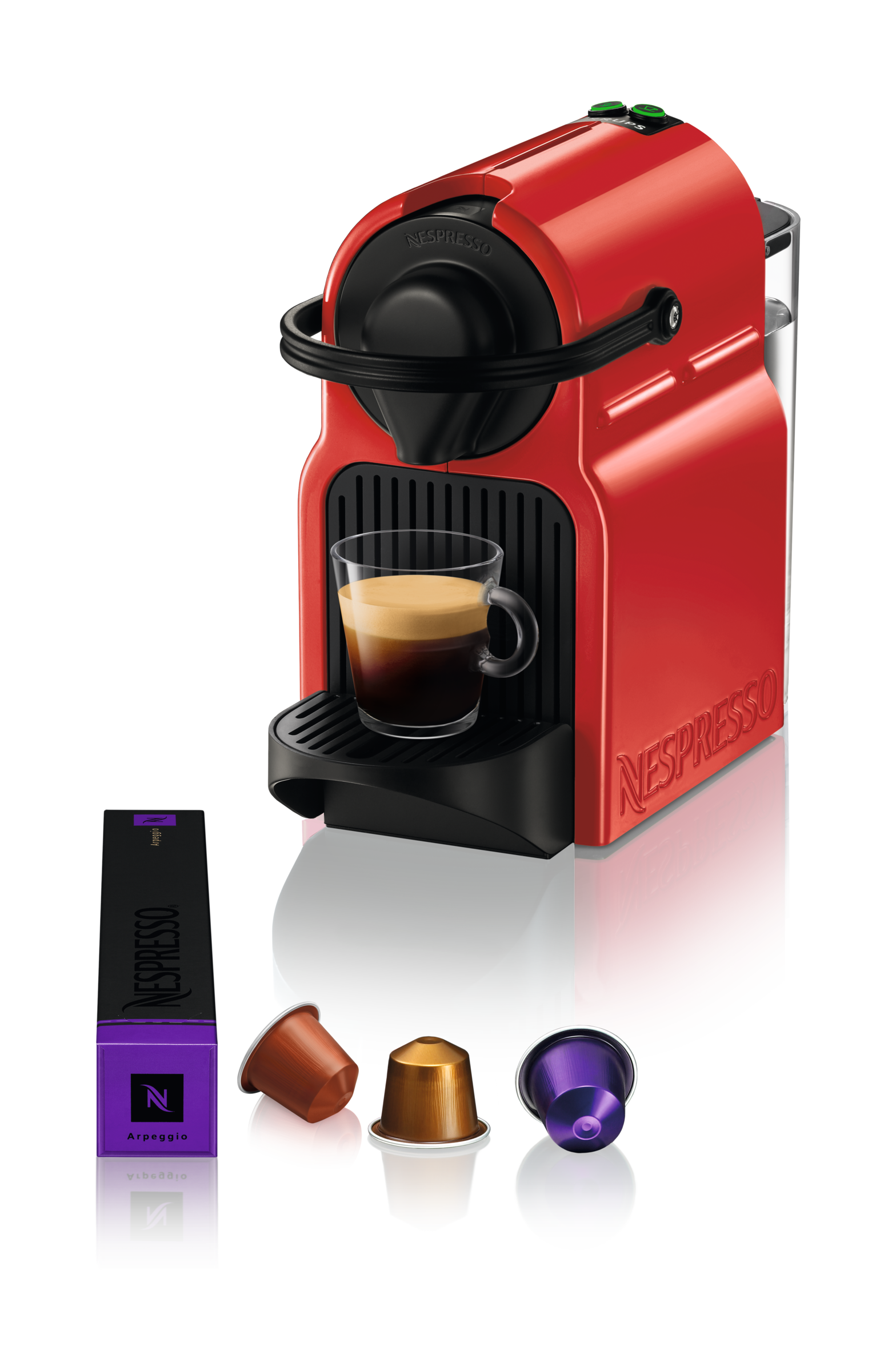 Machine à café Nespresso Inissia by Krups rouge