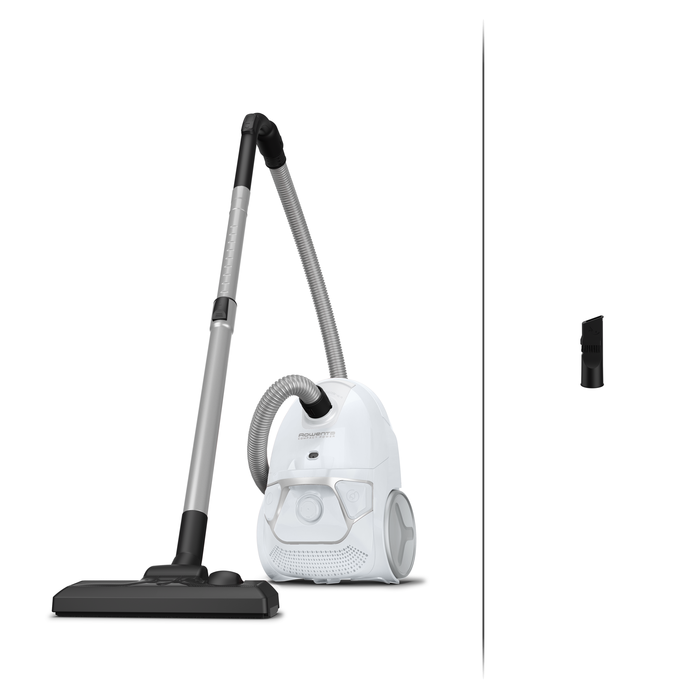 Compact Power, Aspirateur avec sac, 900W max, compact, haute filtration, 3L