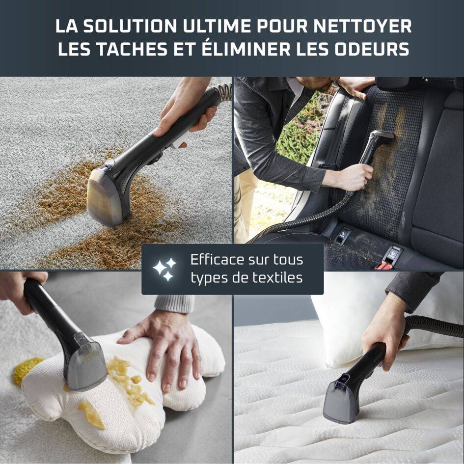 Clean It, Shampouineuse Détacheur, 400W, Polyvalent, Tous textiles