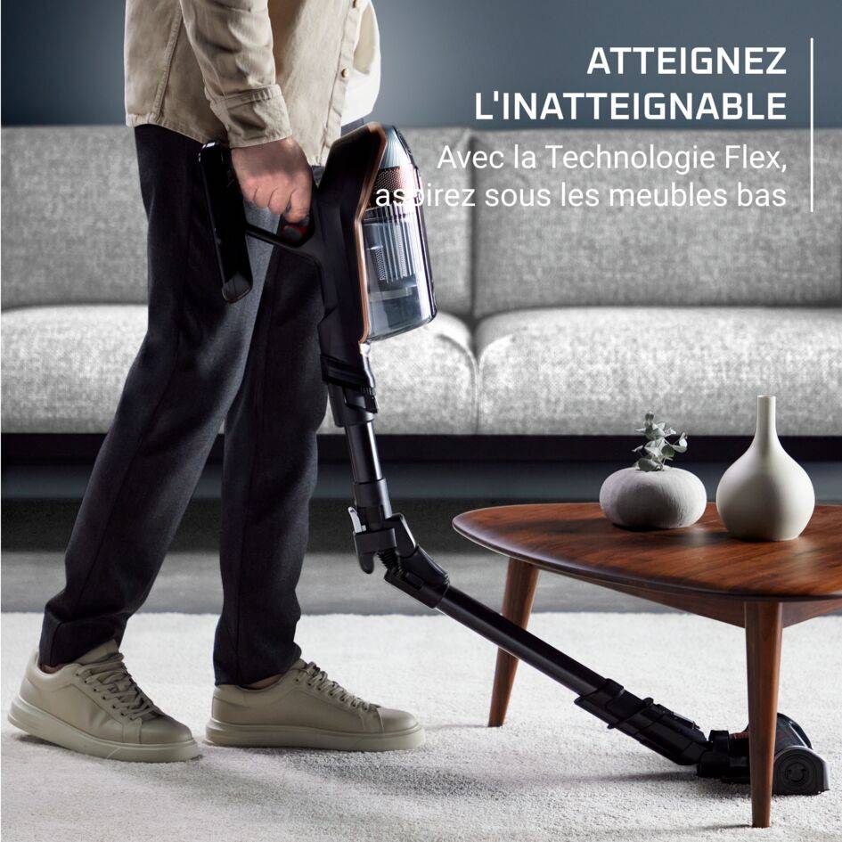 X-Force Flex 15.60, Aspirateur balai sans fil, 245 AW, 2h40, 2 batteries RH99F3WO