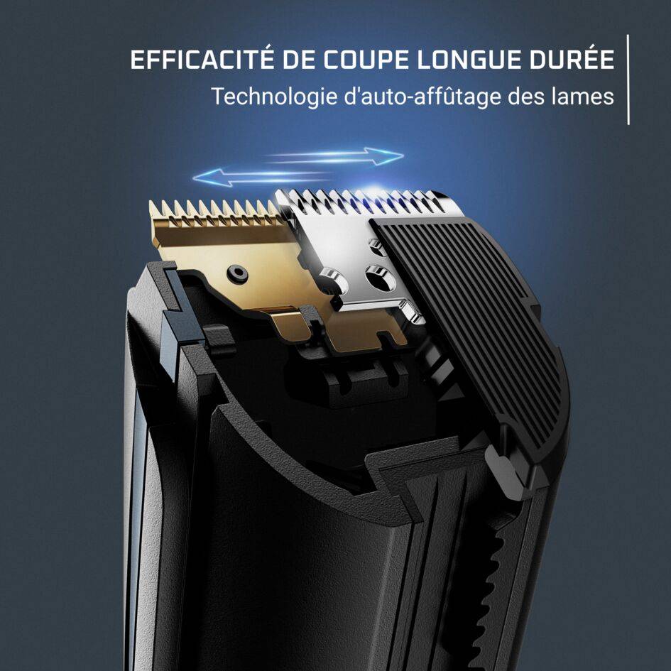 Virtuo, Tondeuse barbe, Lames auto-affûtées, Haute précision