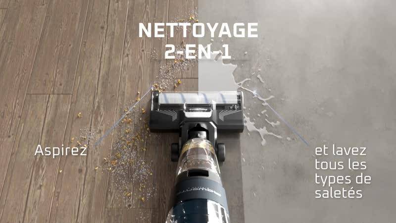 X-Clean 2, Aspirateur laveur sans fil, Nettoyage 2-en-1 pour un gain de temps assuré