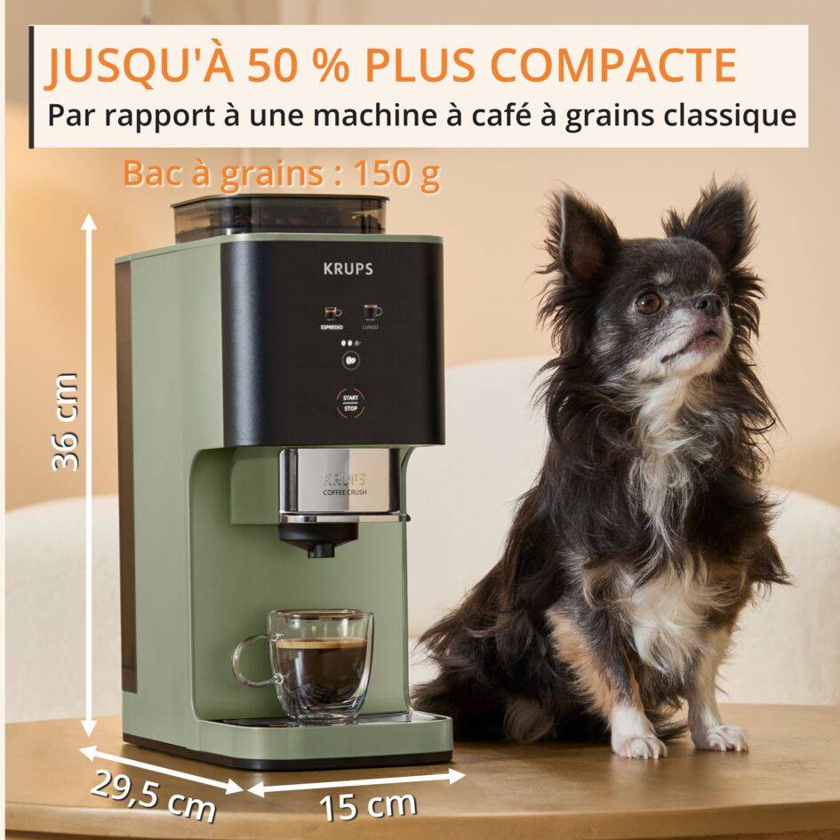 Coffee Crush, Machine à café à grains, ultra compacte