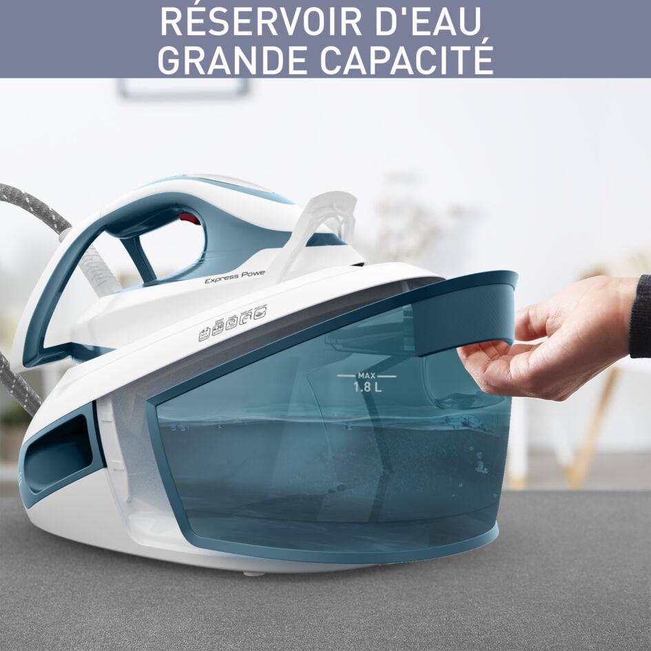 Express Power, 6,2 bars, Débit vapeur 120 g/min, Fonction pressing 430g/min - RECONDITIONNÉ