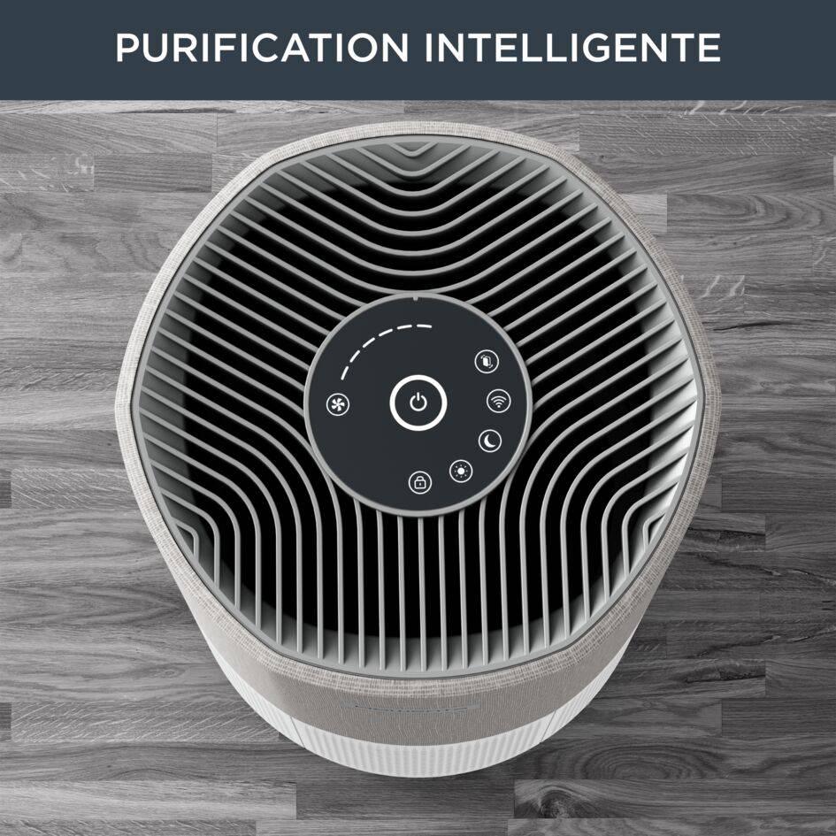 Pure Air City, Purificateur d'air, Filtration Hepa, Connecté, Compact