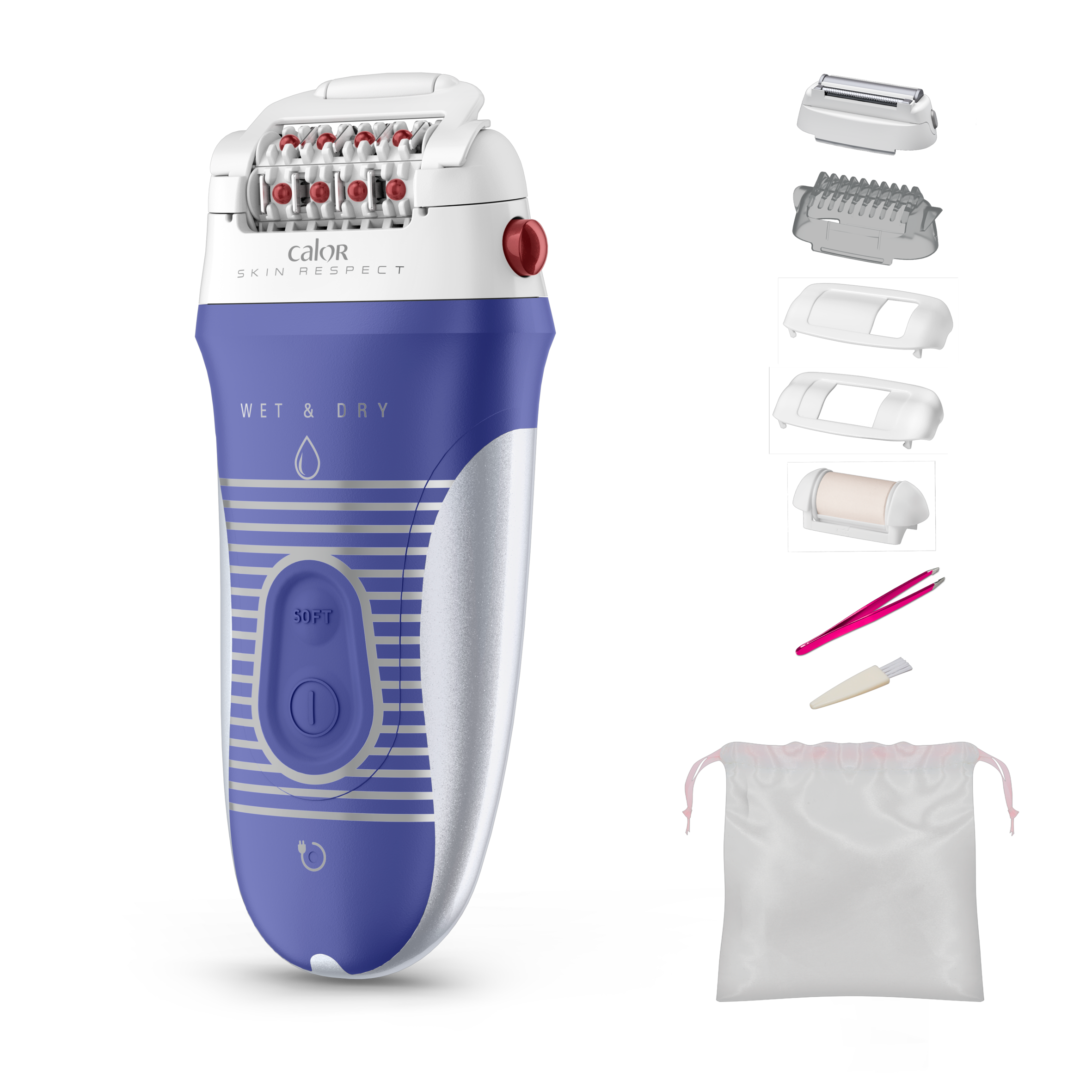 Skin Respect Épilateur, 100 % étanche, Respecte la peau, Fabriqué en France