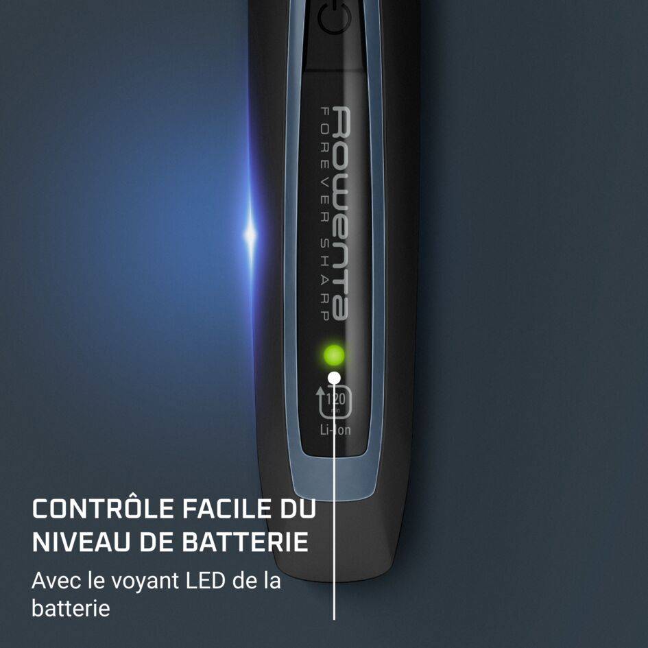 Forever Sharp, Tondeuse barbe 3-en-1, Taille, Stylise, Rase