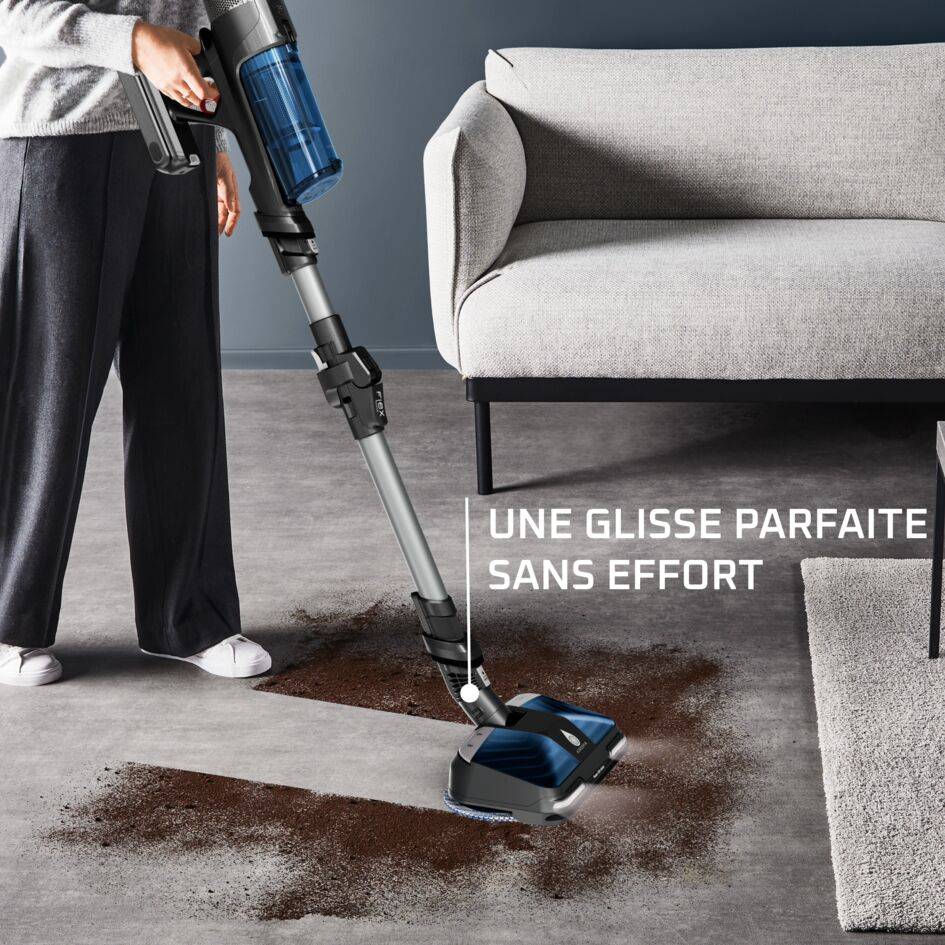 Aerospin, tête active 2-en-1, aspiration puissante et lavage actif à l'eau