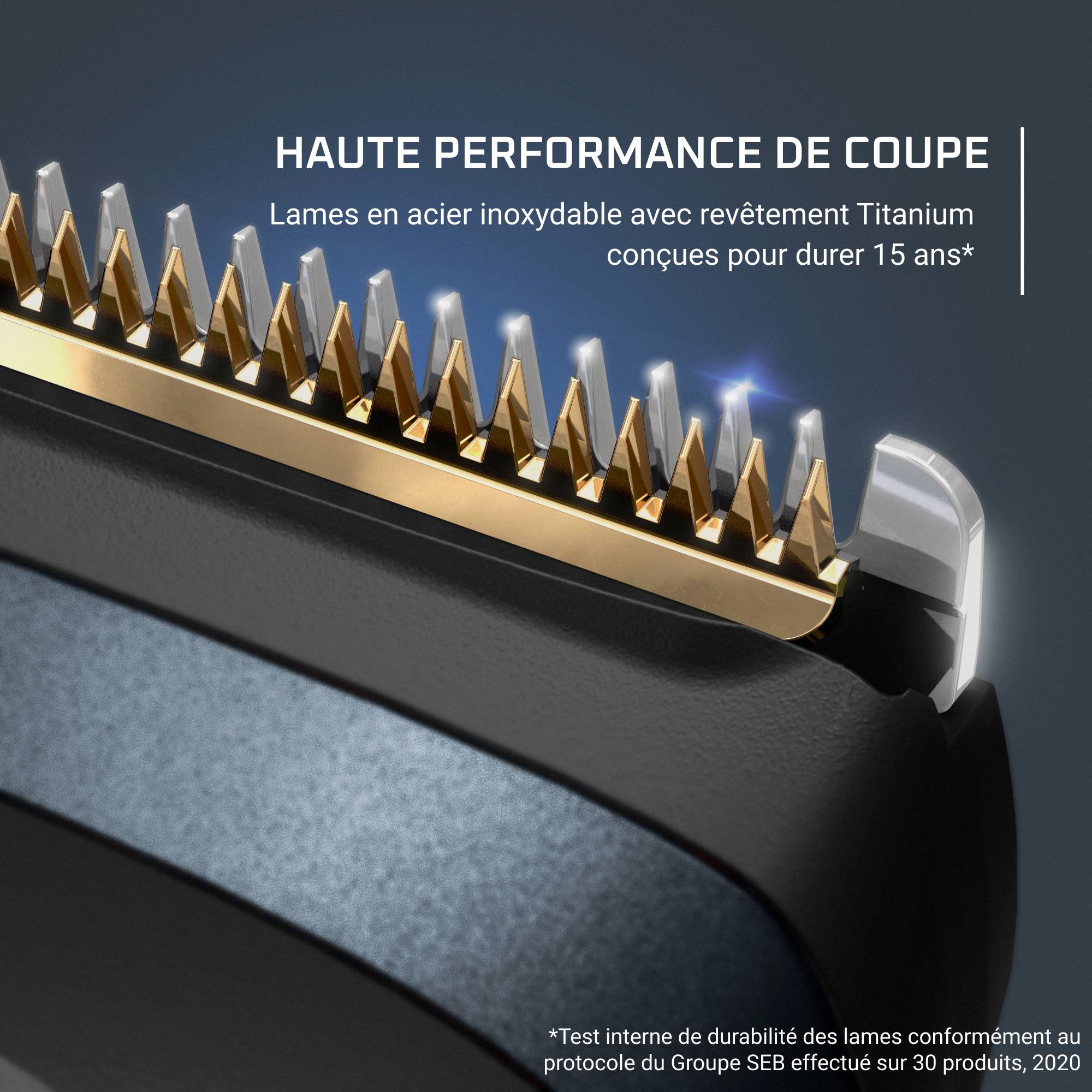 Virtuo, Tondeuse barbe, Lames auto-affûtées, Haute précision