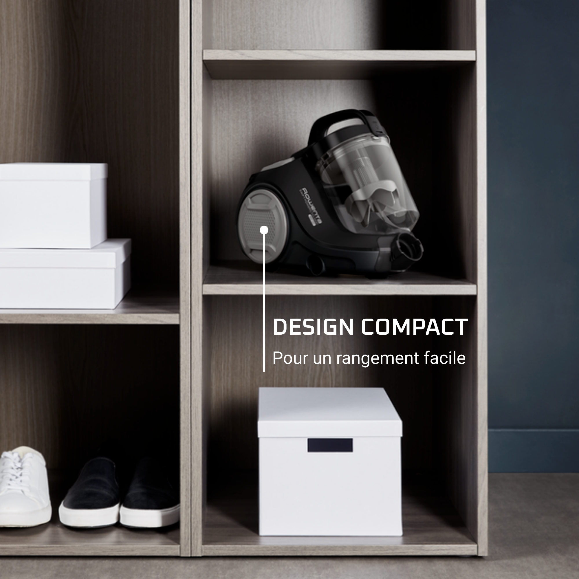 Swift Power Cyclonic Aspirateur sans sac, 900W, compact, haute filtration