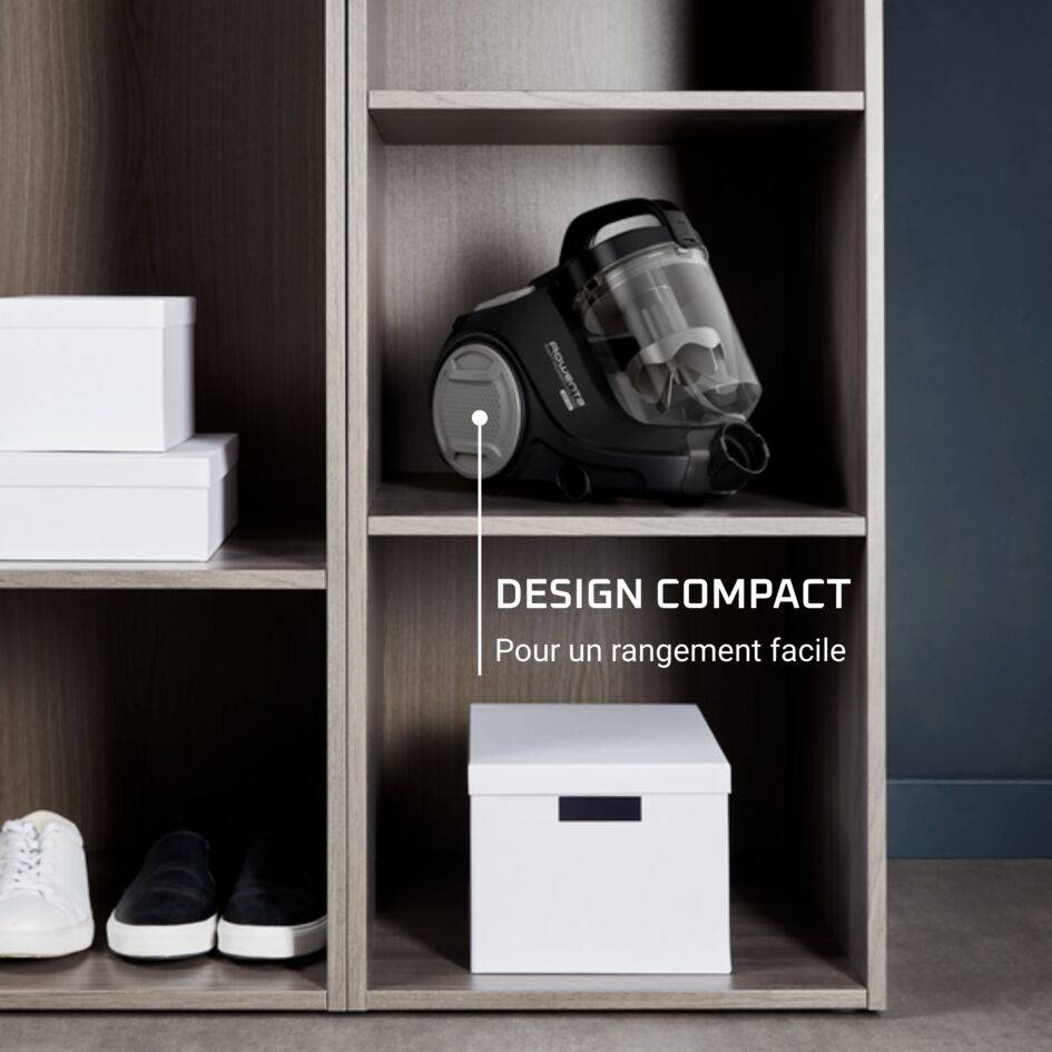 Swift Power Cyclonic Aspirateur sans sac, 900W, compact, haute filtration