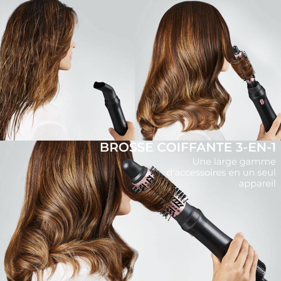 Express Style, Brosse soufflante 3-en-1, Brushing et ondulations naturelles