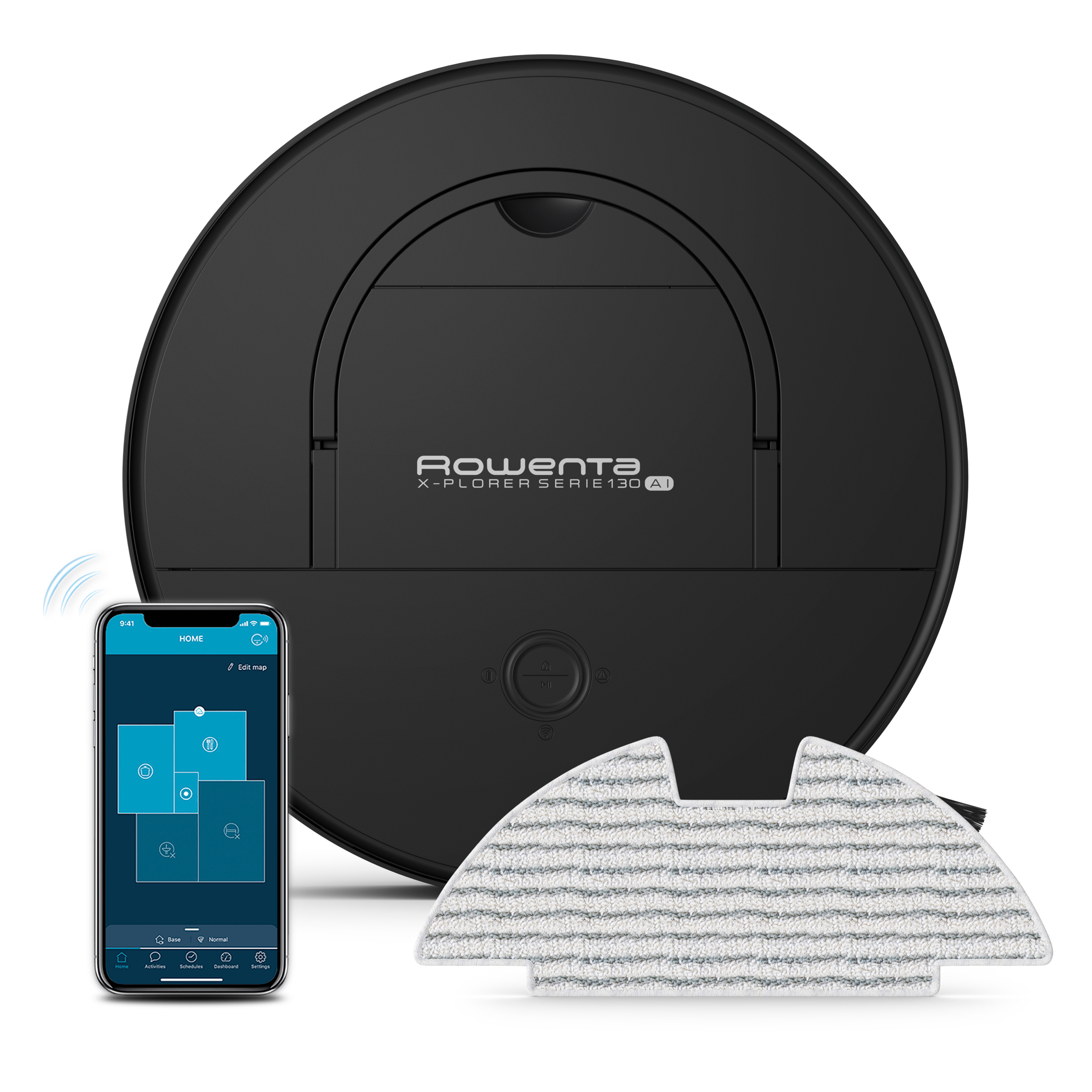 X-Plorer Série 130AI, Aspirateur robot, Navigation intelligente, 120min, Animaux