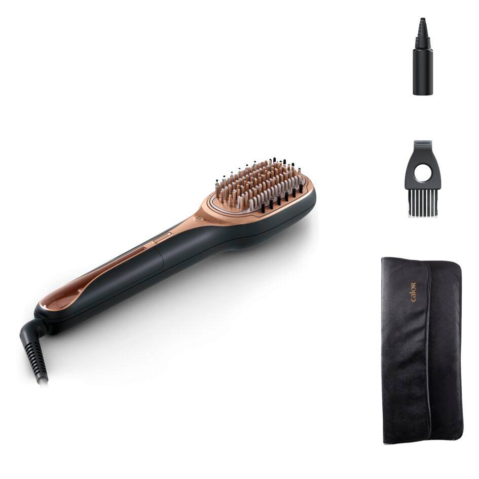 Hair Therapist™, Brosse réparatrice vapeur, Soin des cheveux, Douceur et brillance, Calor