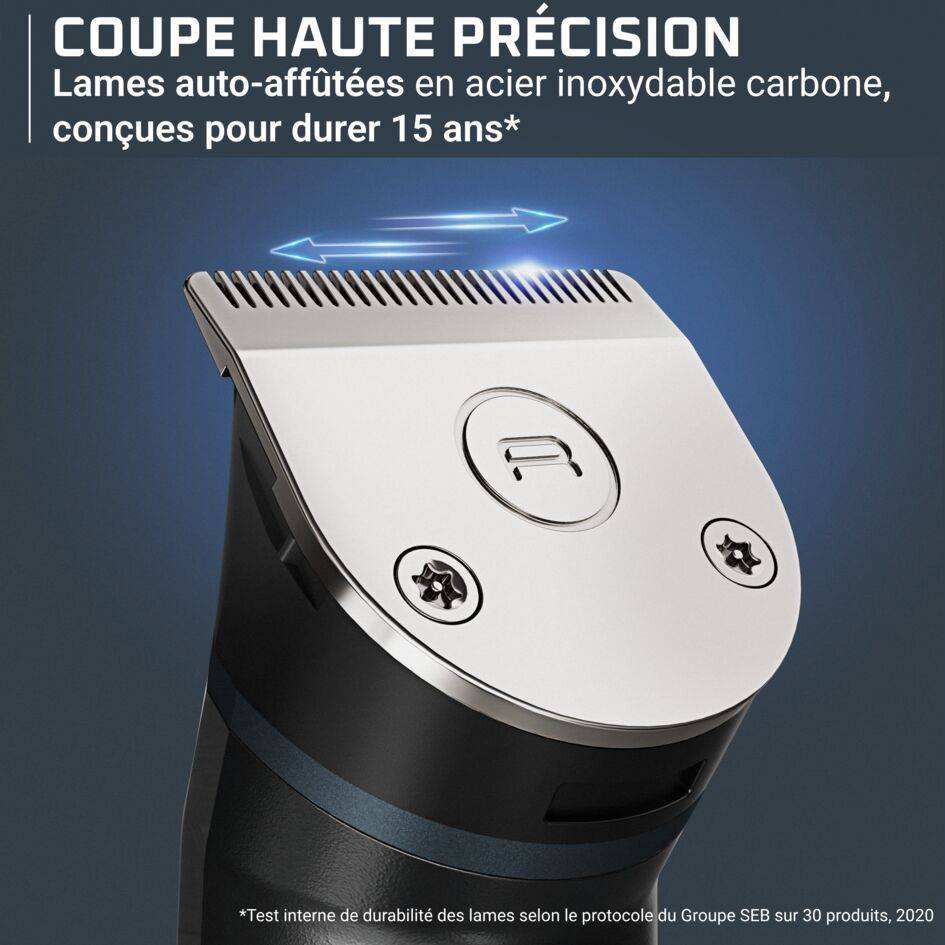 X-Series 700, Tondeuse multifonction 11-en-1, Lames en acier inoxydable carbone auto-affûtantes