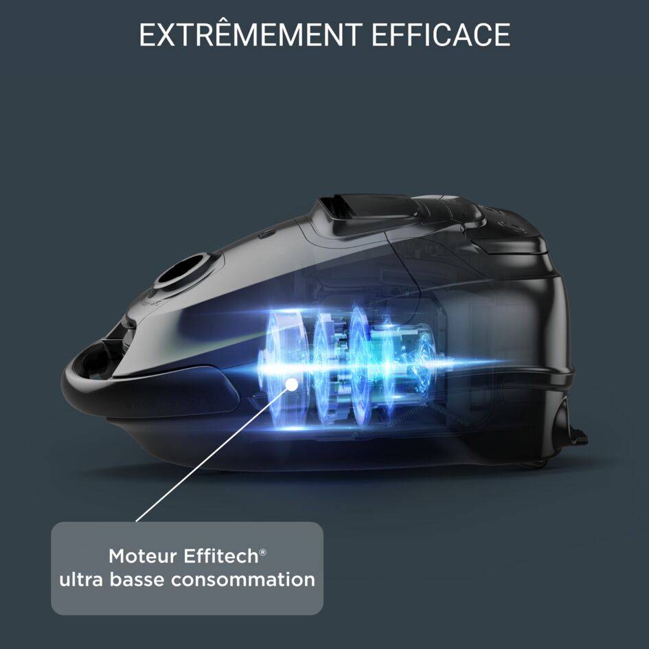 Silence Force Effitech®, Aspirateur avec sac, 400W, 57 dB(A), Fabriqué en France