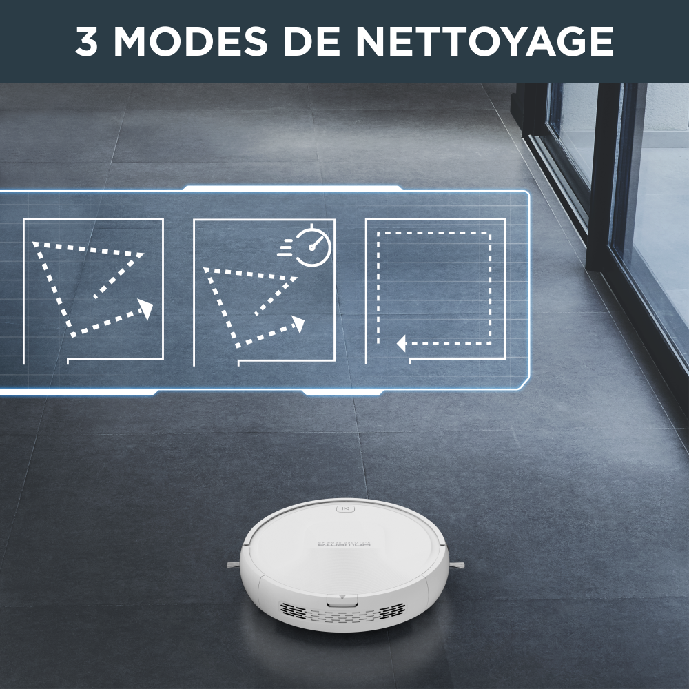 X-Plorer Série 45, Aspirateur robot, Navigation aléatoire, 150min