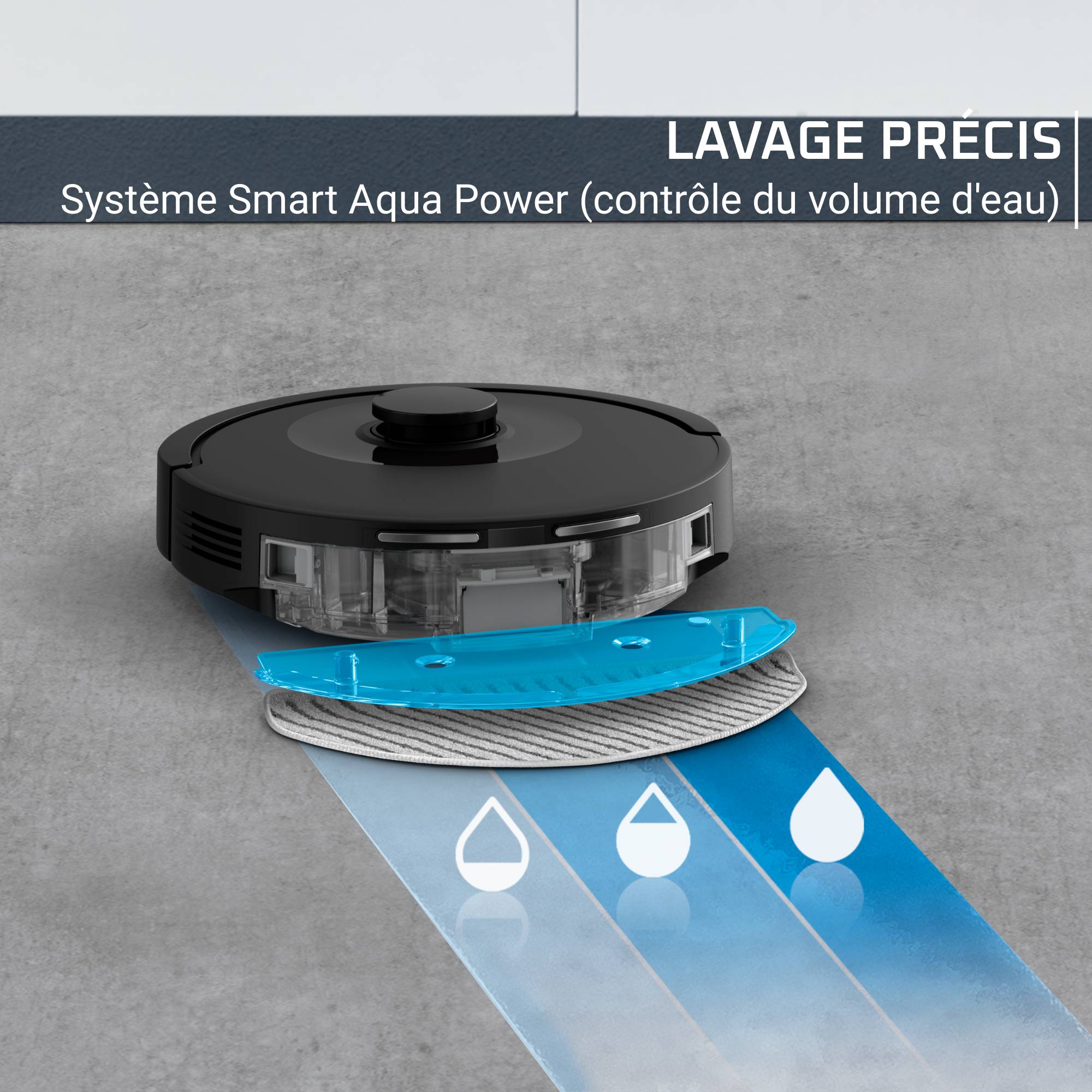 X-PLORER Serie&nbsp;85, Aspirateur robot laveur, 6&nbsp;000&nbsp;Pa, Détection laser à 360°