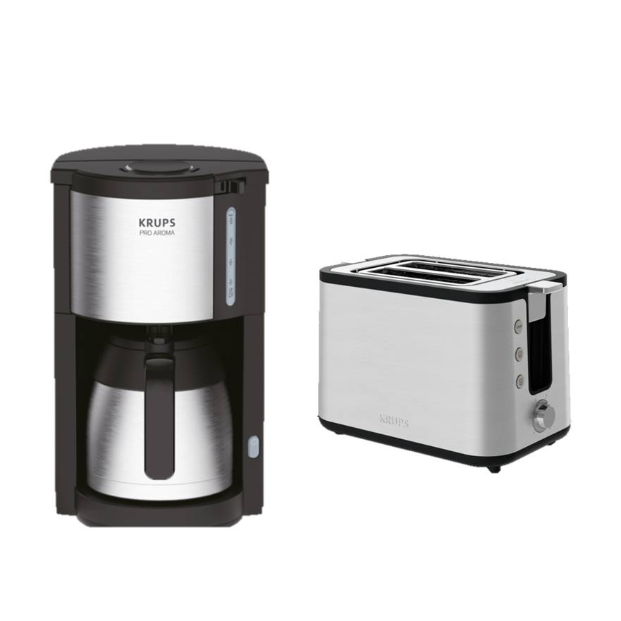 Pack Exclusif Web - Machine à café filtre pro aroma isotherme +  Grille-pain control line