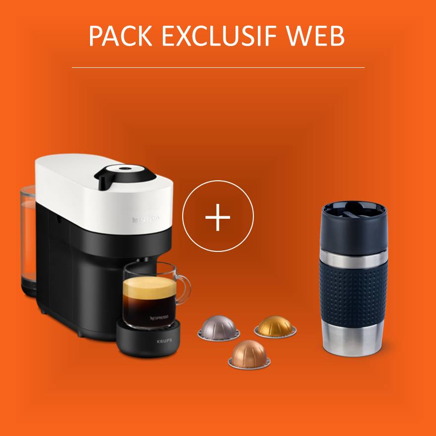 Pack Exclusif Web - Nespresso VERTUO POP + Mug isotherme