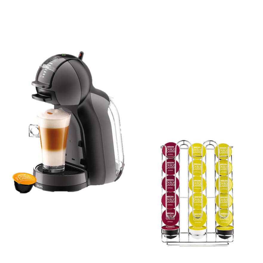 Pack Exclusif Web - Nespresso Mini Me + Porte-capsules Dolce Gusto
