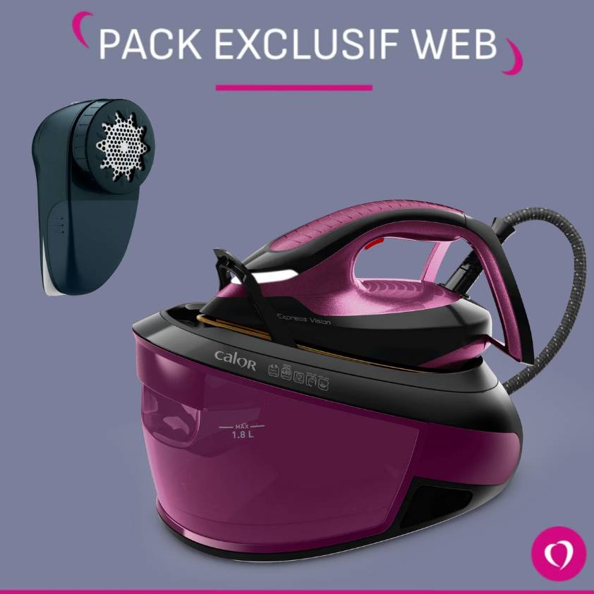 Pack Exclusif Web - Centrale vapeur Calor Express Vision + Rase Bouloche
