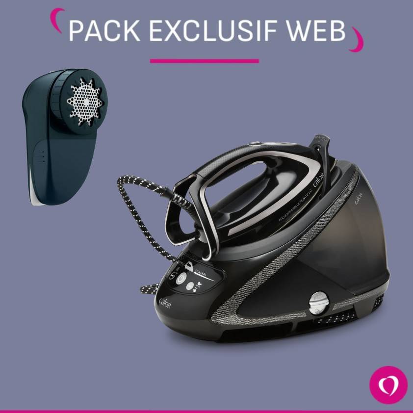 Pack Exclusif Web - Centrale vapeur Calor Pro Express Ultimate + Rase Bouloche