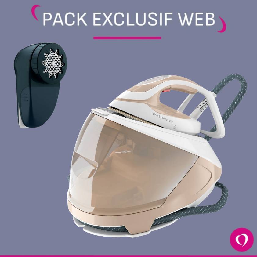 Pack Exclusif Web - Centrale vapeur Calor Pro Express Eco + Rase Bouloche