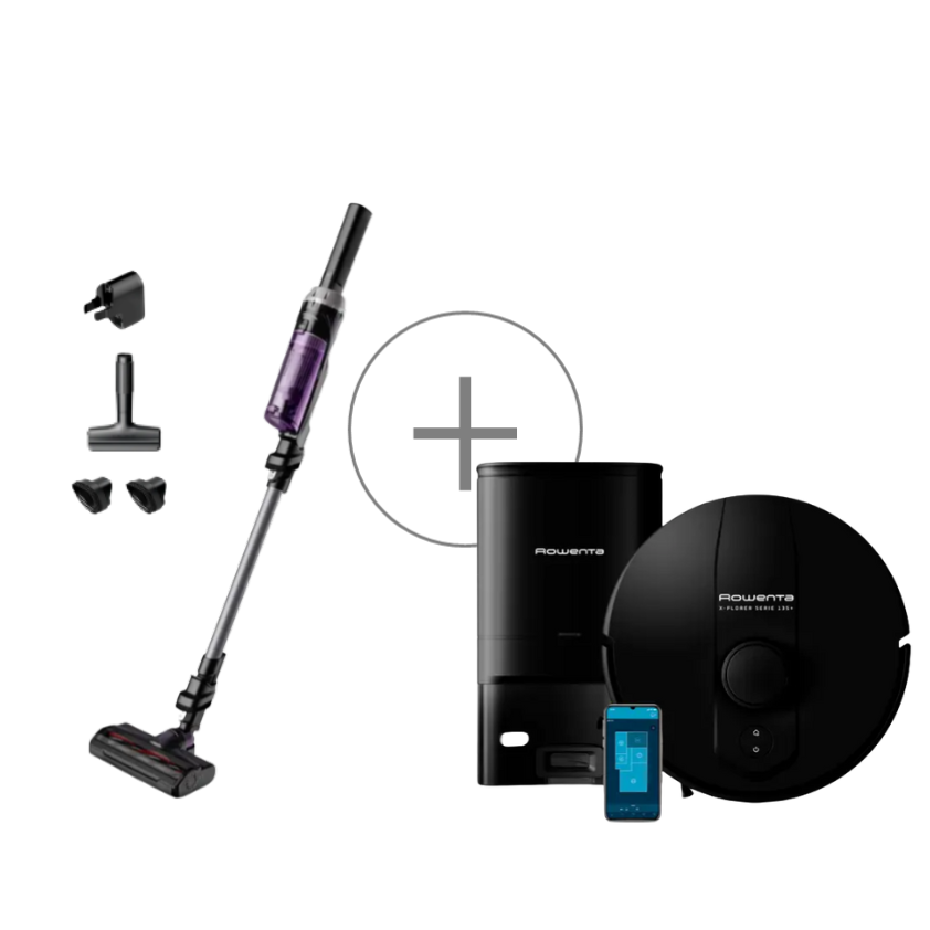 Pack Exclusif Web - Aspirateur robot X-PLORER S135+ + Aspirateur balais X-NANO