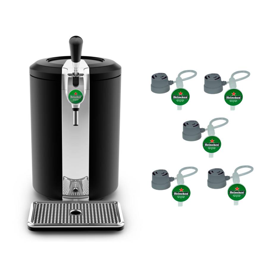Pack Exclusif Web - Tireuse à bière compacte noir + lot de 5 tubes de rechange