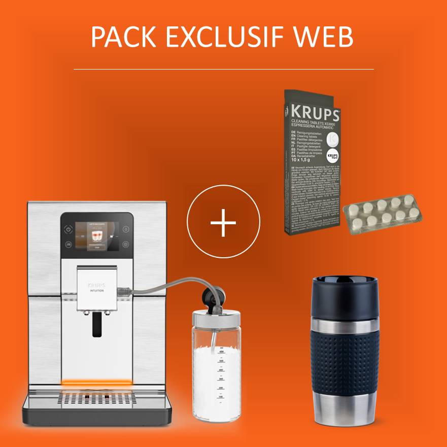 Pack Exclusif Web - Full auto intuition expérience+ + Mug isotherme + Lot de 10 pastilles nettoyantes